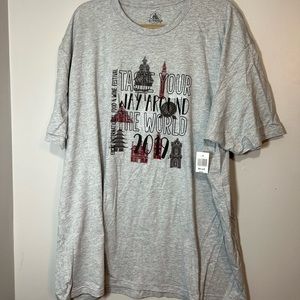 NEW Walt Disney Parks EPCOT Food & Wine Festival T- Shirt /3XL/ duel sided image